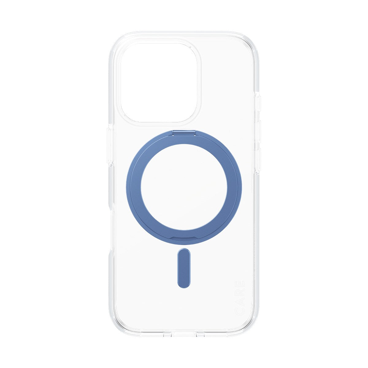 CARE by PanzerGlass® Feature Case Transparent m. Blau Kickstand & MagSafe iPhone 16 Pro